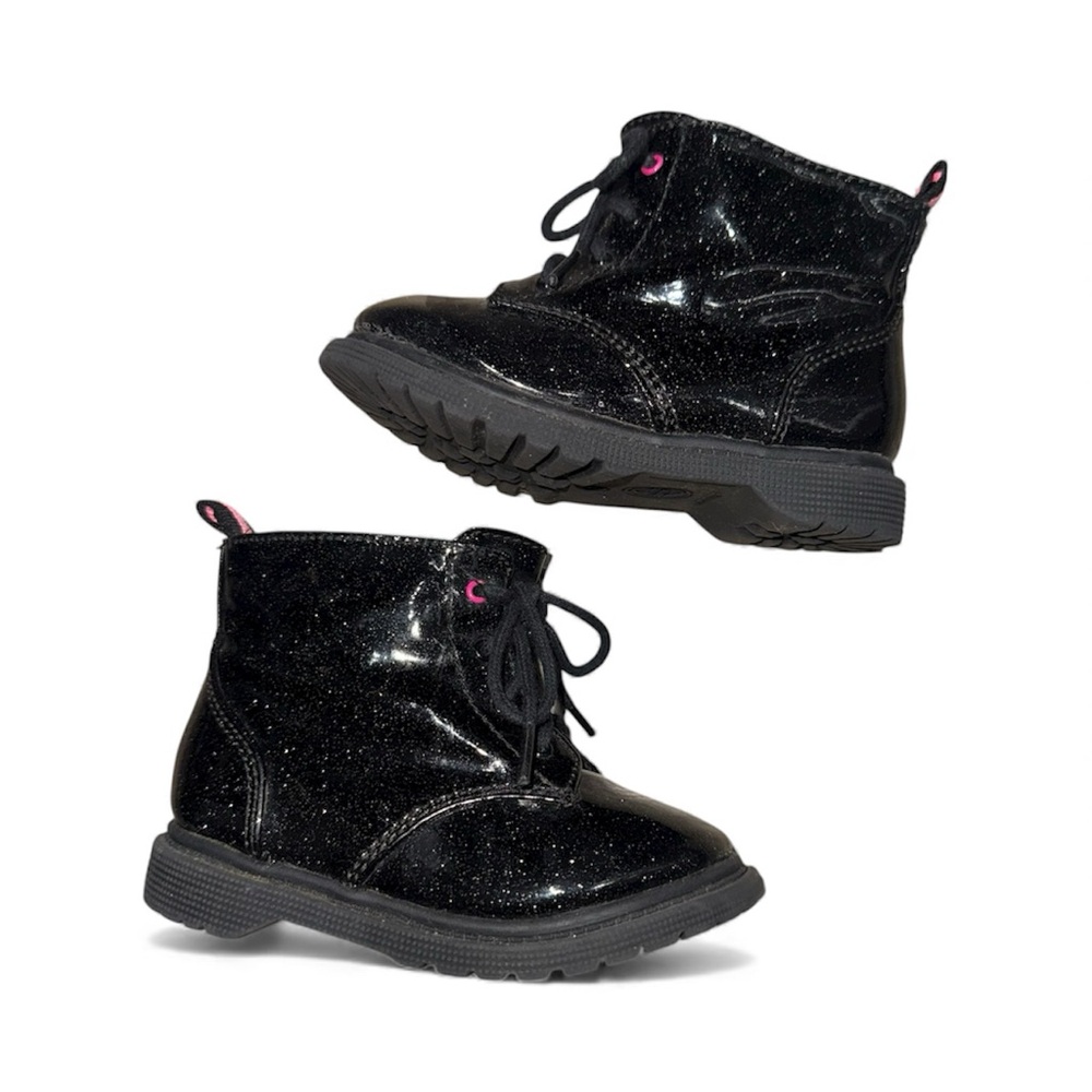 Wonder Nation Glittery Black Kids Boots